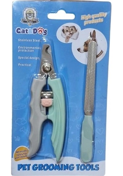 Kl5045-a2 Törpülü Evcil Hayvan Tırnak Makası Seti 19.8 11cm, Köpek Kedi Tırnak Kesme Aleti