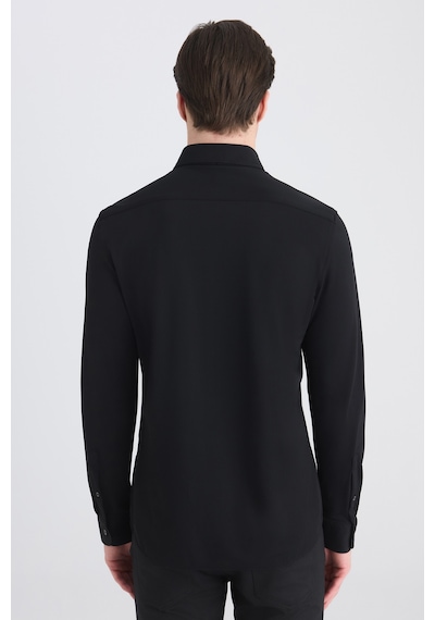 Twn Slim Fit Siyah Örme Gömlek 5ec02ım02259m Çok Renkli
