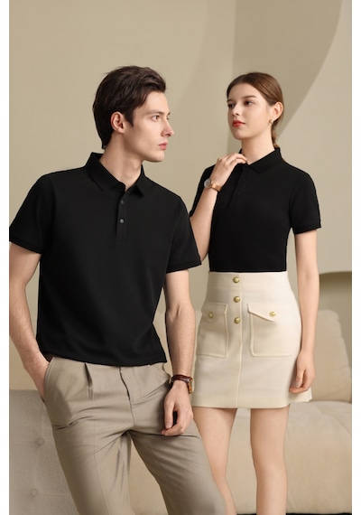 New Performance.arw98183.serintutan-antibakteriyel-yüksek Kalite.çıtçıtlı Polo T.shirt Siyah