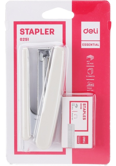 Deli E0251 Zımba Makinesi No:10+zımba Teli 10 Sayfa