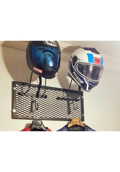 Motorcu Kask Askısı, Metal Kask Askısı Se-x2 Iron X2v8