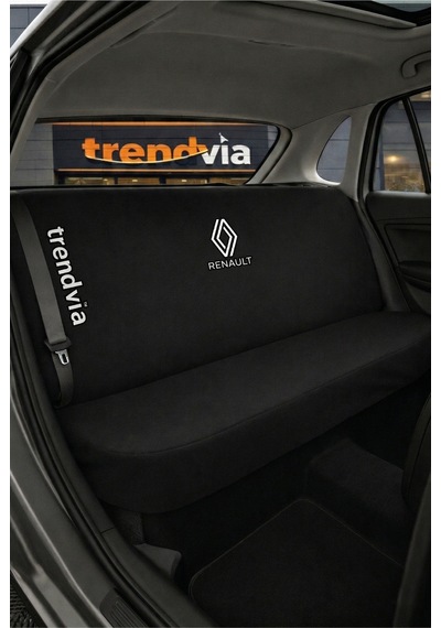 Renault Yeni Logolu Oto Koltuk Kılıfı Ön Arka Set Penye Universal Koltuk Koruyucu Servis Kılıfı 97153458