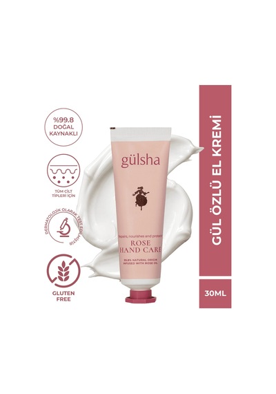 Gülsha Gül Özlü El Kremi 30 ML