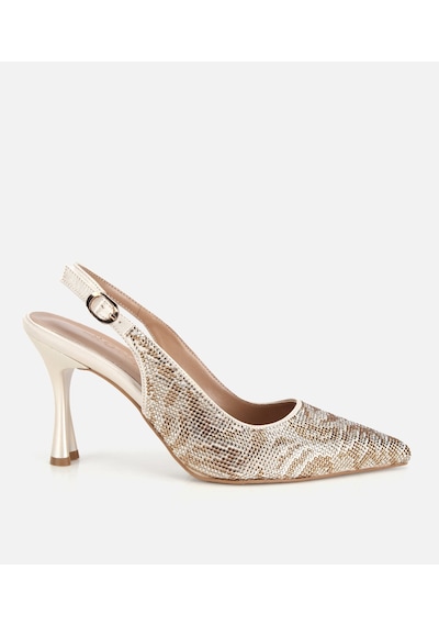 Hotiç Kadın Gold Taş Detaylı Arkası Açık Stiletto 01ayh320900a540 01ayh320900a540 Gold