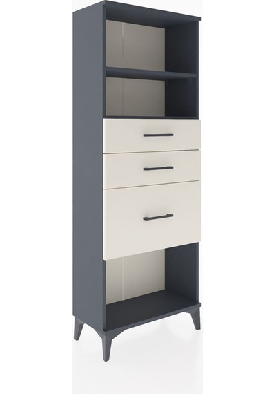 Arges Dolap 2 Raflı 3 Çekmeceli 60x30x163 Antrasit-aytaşı Antrasit Arges Dolap 2 Raflı 3 Çekmeceli 60x30x163 Antrasit-aytaşı Antrasit