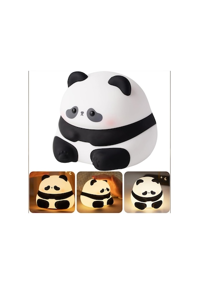 Sevimli Panda Dokunmatik Renk Değiştiren Gece Lambası Rgb Beyaz