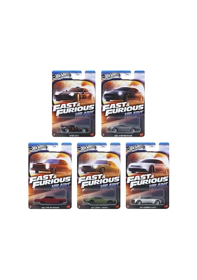 Hot Wheels Fast & Furious: Villains Silver Series 2025 - Hot Wheels 5'li Set Hnr88