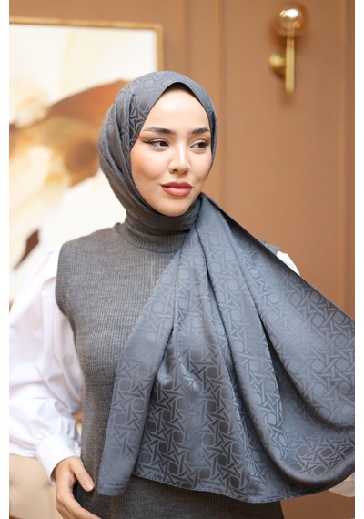 Silk Home Deluxe Şal - Antrasit - Antrasit