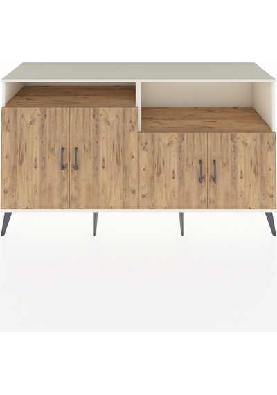 Hyperion Konsol 4 Raflı 4 Kapaklı 176x44x99 Aytaşı-çam Aytası/atlas Çam - Aytası