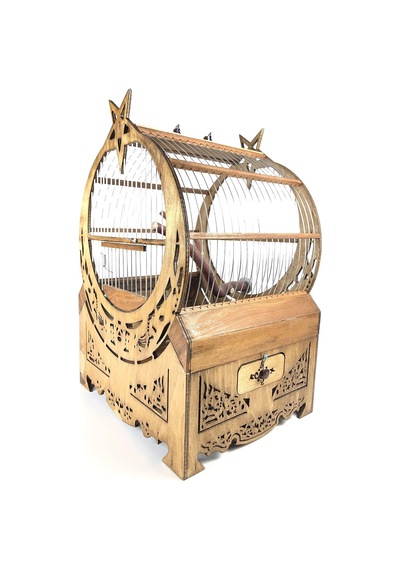 Naturbirds Ahşap Ayyıldız Kafes