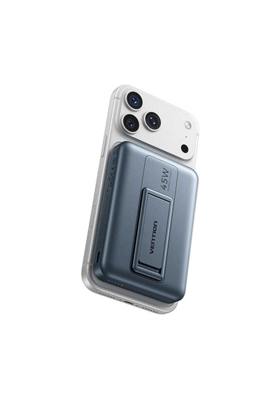 Vention 10000mah 45w Qi2.2 Magsafe Uyumlu Powerbank Katlanabilir Stantlı Ve Hızlı Şarjlı Yıldız Grisi Gri
