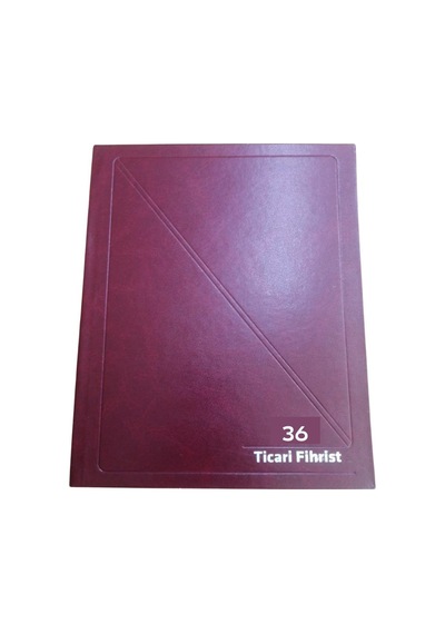 Fihrist Ticari 36'Lı 16X23 Bordo Cilt Bezli 1 Adet Artlantis Tica