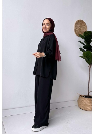 Kahijab Pearly Takım - Siyah