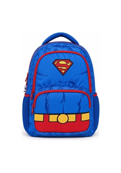 Kahraman Temalı İlkokul Okul Çantası Cepli İç Astarlı Çocuk Öğrenci Sırt Çantası 40 X 25 X 15 Çok Renkli