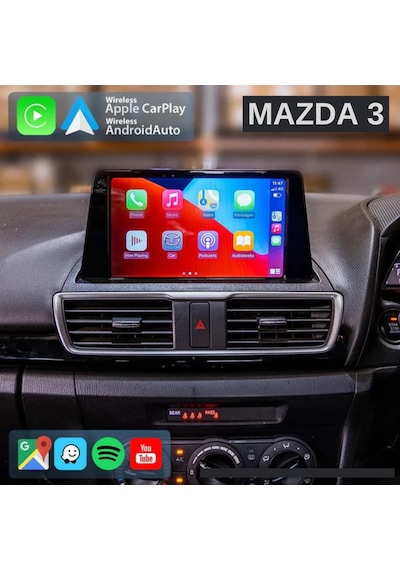 Mazda Mazda 3 Araç Multimedya Android Ekran Carplay Navigasyon Double Teyp 2+32 9" 14-18 Black Cadence