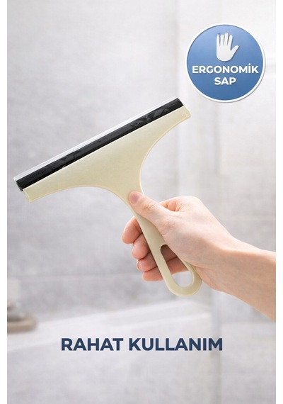 Çok Amaçlı Cam Sileceği Banyo Duşakabin Ayna Cam Temizleme Aparatı İz Bırakmayan Cam Çek Renkli Diğer