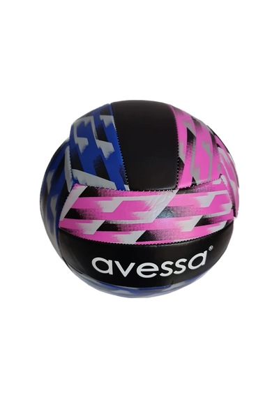 Avessa Voleybol Topu Dikişli Voleybol Topu Yumuşak Deri Pembe - Siyah
