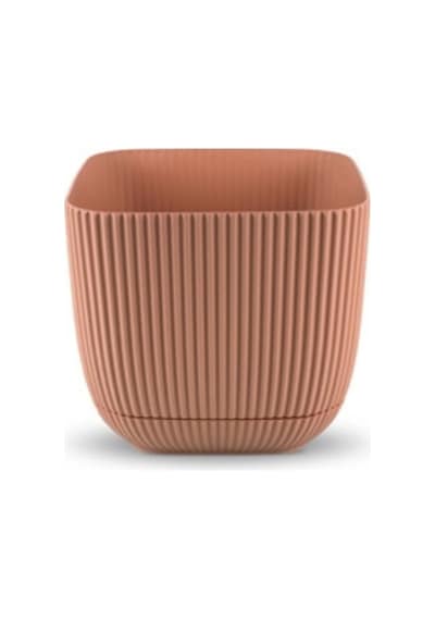Rüzgar Yapay Çiçekçilik Kp Mercan Kare Saksı 0,27 Litre Soft Pembe