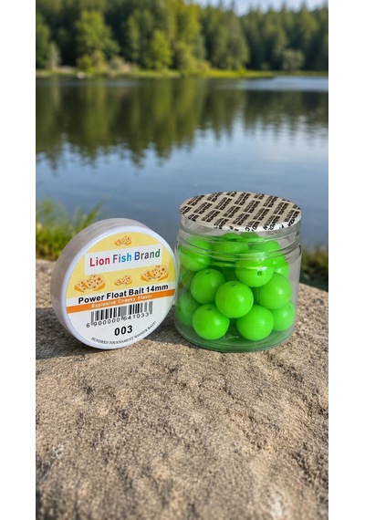 Peynir Kokulu Yapay Yüzen Balık Yemi Yapay Yem Power Float Bait Yeşil 14mm
