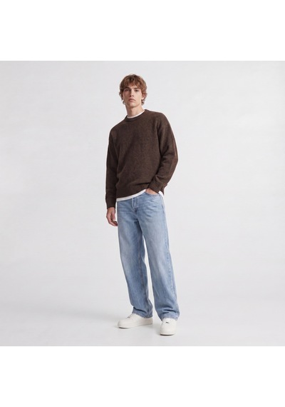 Jack & Jones Erkek Relaxed Fit Triko Kazak - Soho - 12278924 Cocoa