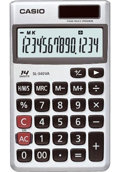 Casio SL-340VA 14 Hane Hesap Makinesi