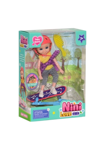 Sevimli Kaykaycı Bebek - 53836-kaykay Lisinya