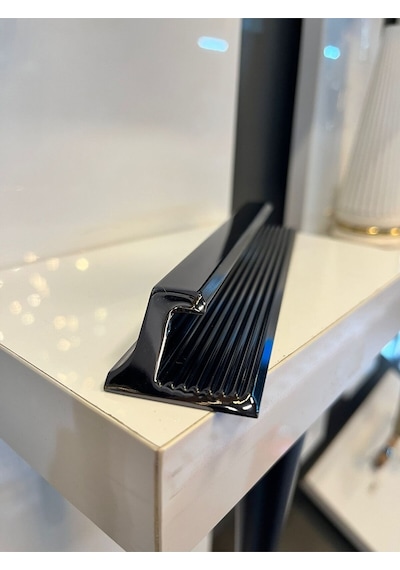 L Line Metal Kulp 96mm Füme Dolap Kapak Tv Ünite Komidin Modern Çekmece Mobilya Kulbu Mutfak Füme