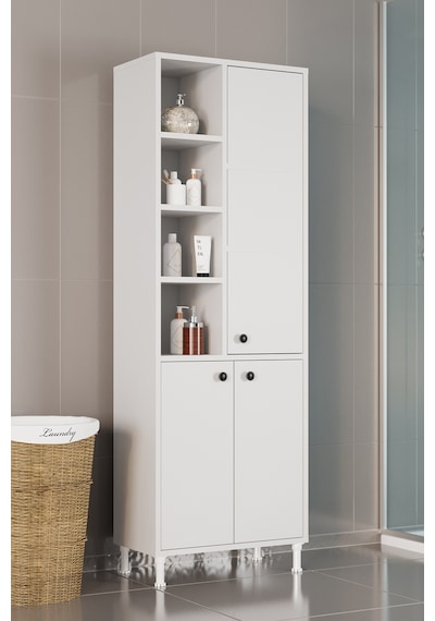 Evdemo Selen Çok Amaçlı Mutfak Banyo Dolabı Beyaz