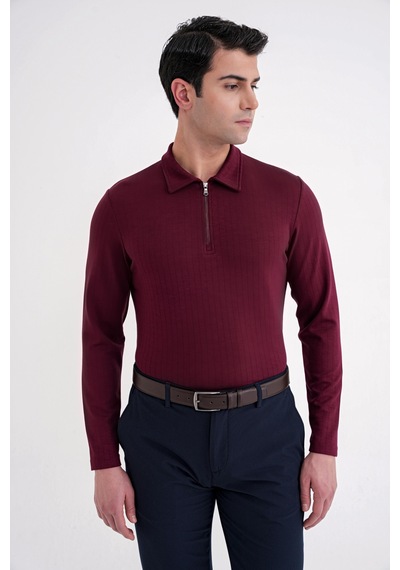 Efor Ts 919 T-shırt Comfort Bordo Bordo