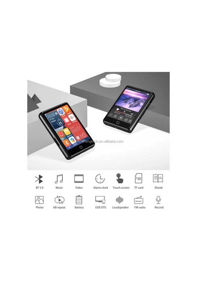 Dokunmatik Ekranlı Bluetooth Lu Mp3 Mp4 Player Dahili Hoparlör Müzik Çalar 4gb Hafızalı Mp Player