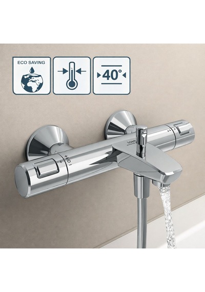 Ideal Standard Ceratherm T25 Termostatik Banyo Bataryası-krom Krom