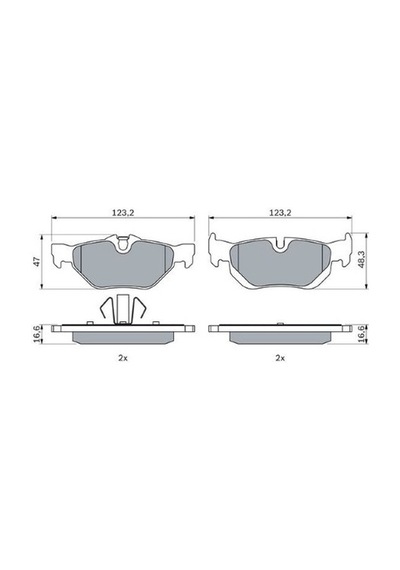 Bmw 3 E93 320d 2.0 2008-2010 Bosch Arka Balata