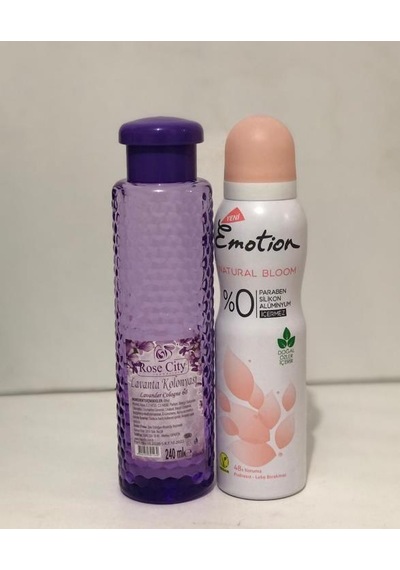 Rose City Lavanta Kolonyası 240 Ml Alana Emotion Natural Bloom Deodorant 150 Ml Hediye