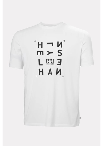 Helly Hansen Skog Recycled Graphic T-shirt Hha.63082 002 Beyaz