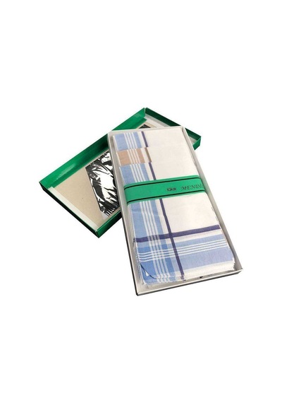 Northcity 12'li Pamuklu Lüx Erkek Mendili - %100 Pamuk 40x40 Cm Açık Bordo