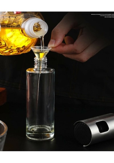 Cam Yağ Limon Sirke Sos Spreyi Şişesi Püskürtücü Yağdanlık 100 ML