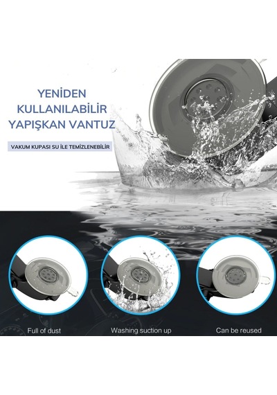 Kuhı 360 Derece Dönen Torpido Üstü Uzunluk Ayarlamalı Vantuzlu Teleskopik Araç Telefon Tutucu