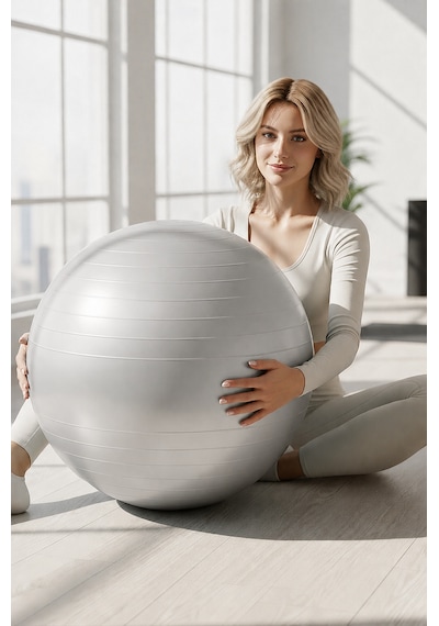 Voltrike Dlt 55 Cm Gümüş Pilates Topu