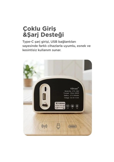Özel Üretim Hediyelik Nostalji Dinleme Bluetooth Hoparlör Nostaljik Radyo Kts-1682 Yeşil