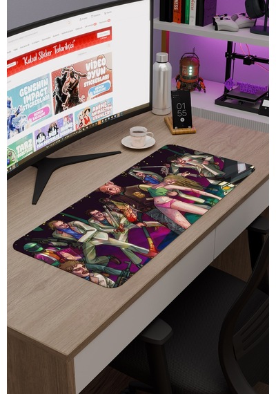Hotline Miami Kaymaz Dikişli Kauçuk Oyuncu Mousepad V5 - 70x30 Xl Gaming Mouse Pad Fare Altlığı