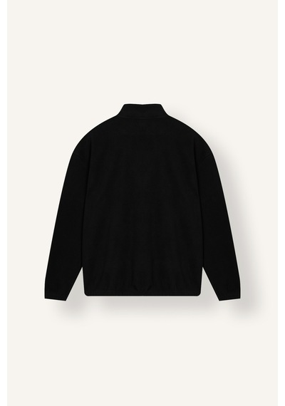 Defacto Yarım Fermuarlı Polar Sweatshirt E8632ax26wnbk81 Siyah-bk81