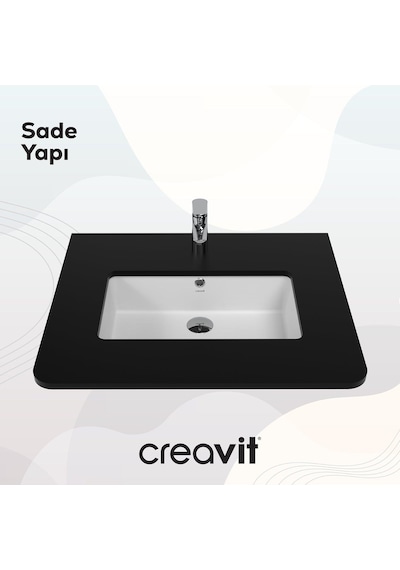 Creavit Tezgah Altı Lavabo 30 50cm Beyaz Tp730-00cb00e-0000