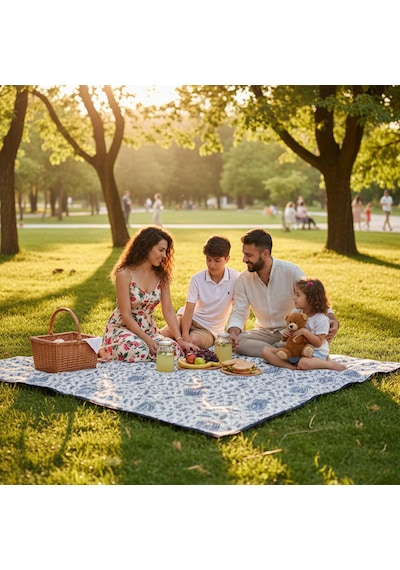 Taşınabilir Kamp Ve Piknik Örtüsü - Su Geçirmez Kalın 150 x 180 CM Çok Amaçlı Kullanım