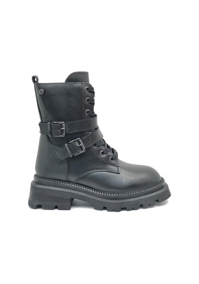 Hammer Jack 102-24665-z Yellen Deri Uzun Postal Unisex Bot Siyah