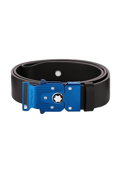 Montblanc M Lock 4810 Tokalı Düz Kahverengi 35 Mm Deri Kemer 1311