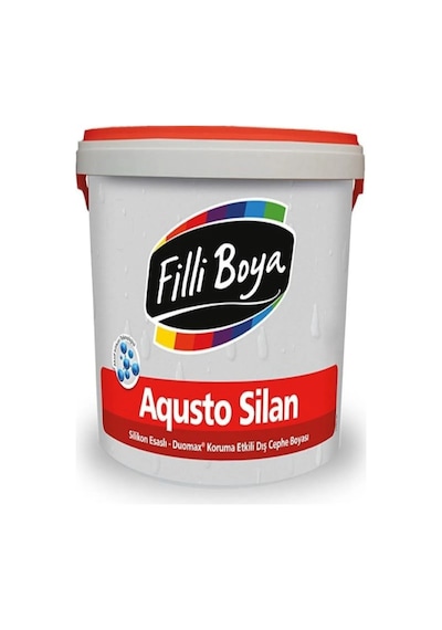 Filli Boya Aqusto Silan Silikonlu Dış Cephe Boyası Beyaz 2.5 Lt. 2,5 LT