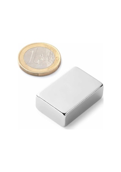 Dünya Magnet 2 Adet 30x20x10 Mm Köşeli Neodyum Mıknatıs, Süper Güçlü Magnet, N35 Kalite