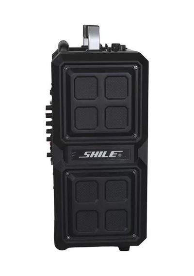 Sh Shile Sl-2017 50 Watt Taşınabilir Seyyar Aktif Amfi Hoparlör Kablosuz El + Yaka Mikrofonlu Usb+sd+bt Kumandalı Na