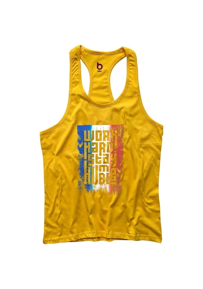 Bluu Hmblefr Fitness Gym Tank Top Sporcu Atleti (532942273) Sarı