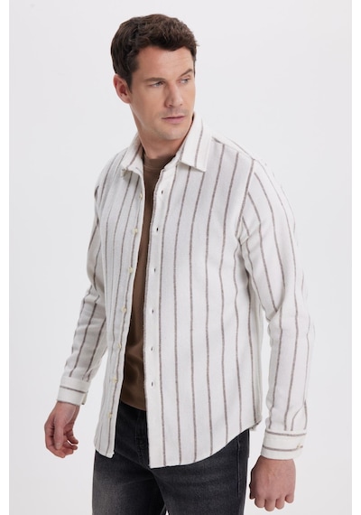 Tudors Erkek Slim Fit Dar Kesim Yaka Düğmeli Çizgili Oduncu Gömlek-41899 Çok Renkli Tudors Erkek Slim Fit Dar Kesim Yaka Düğmeli Çizgili Oduncu Gömlek-41899 Çok Renkli